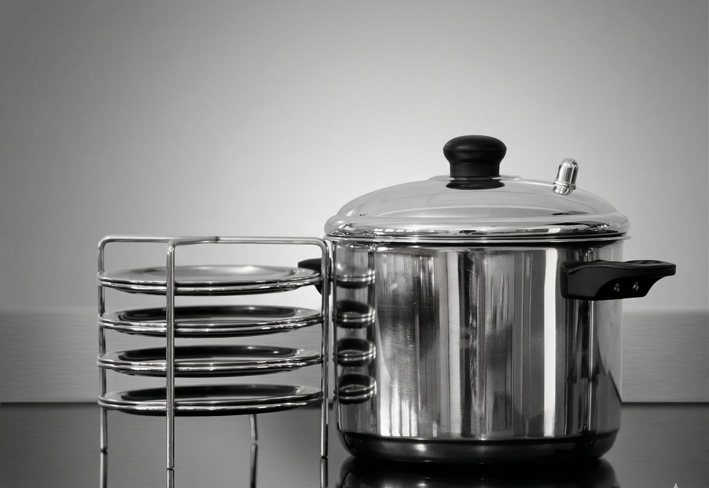 Stainless Steel Idiyappam Steamer compatible with Induction and Gas Stove
