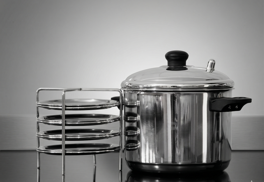 Stainless Steel Idiyappam Steamer compatible with Induction and Gas Stove